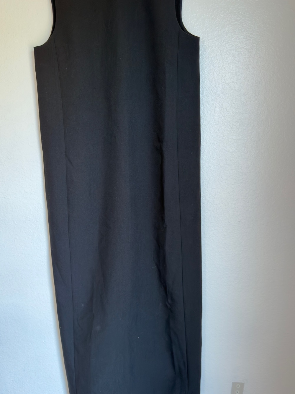 ZARA Black High Neck Maxi Dress Side Slit Size S NWT